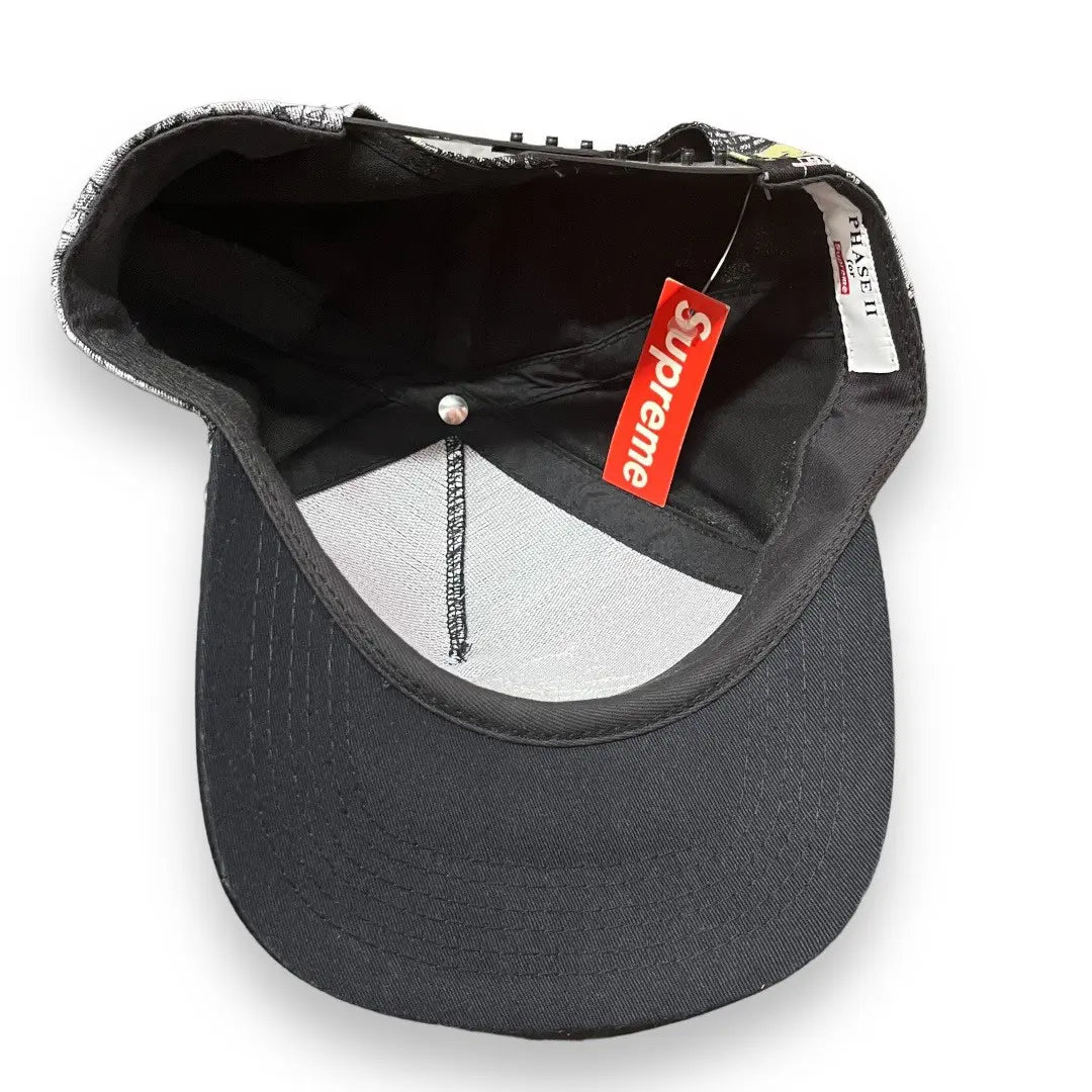 Supreme x Phase 2 AOP Snapback Hat - Black (New w/Tag)