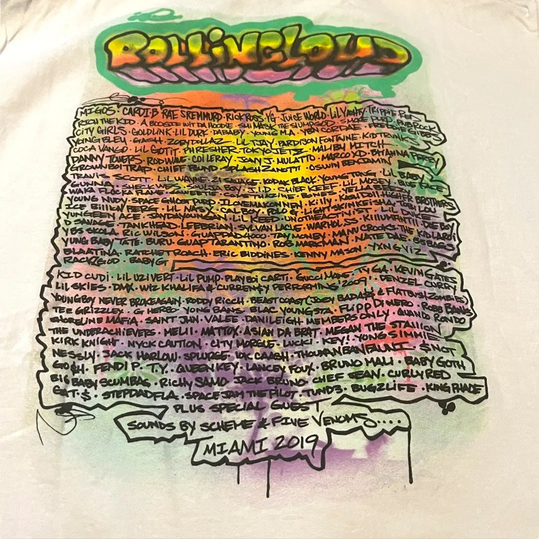 Rolling Loud Miami T-Shirt - 2019 (Large)
