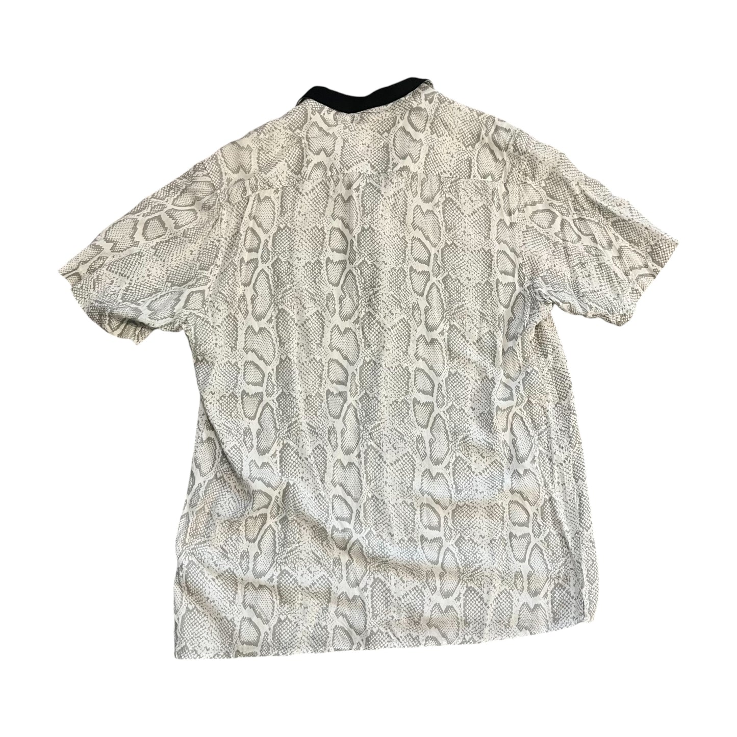 Supreme Snakeskin Rayon Shirt - White / White (Large)