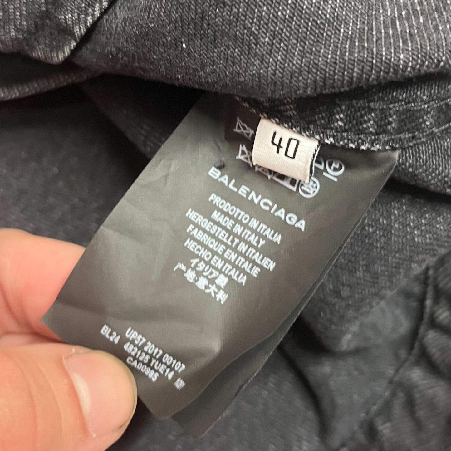 Balenciaga Swing Denim Jacket - Black (size 40)