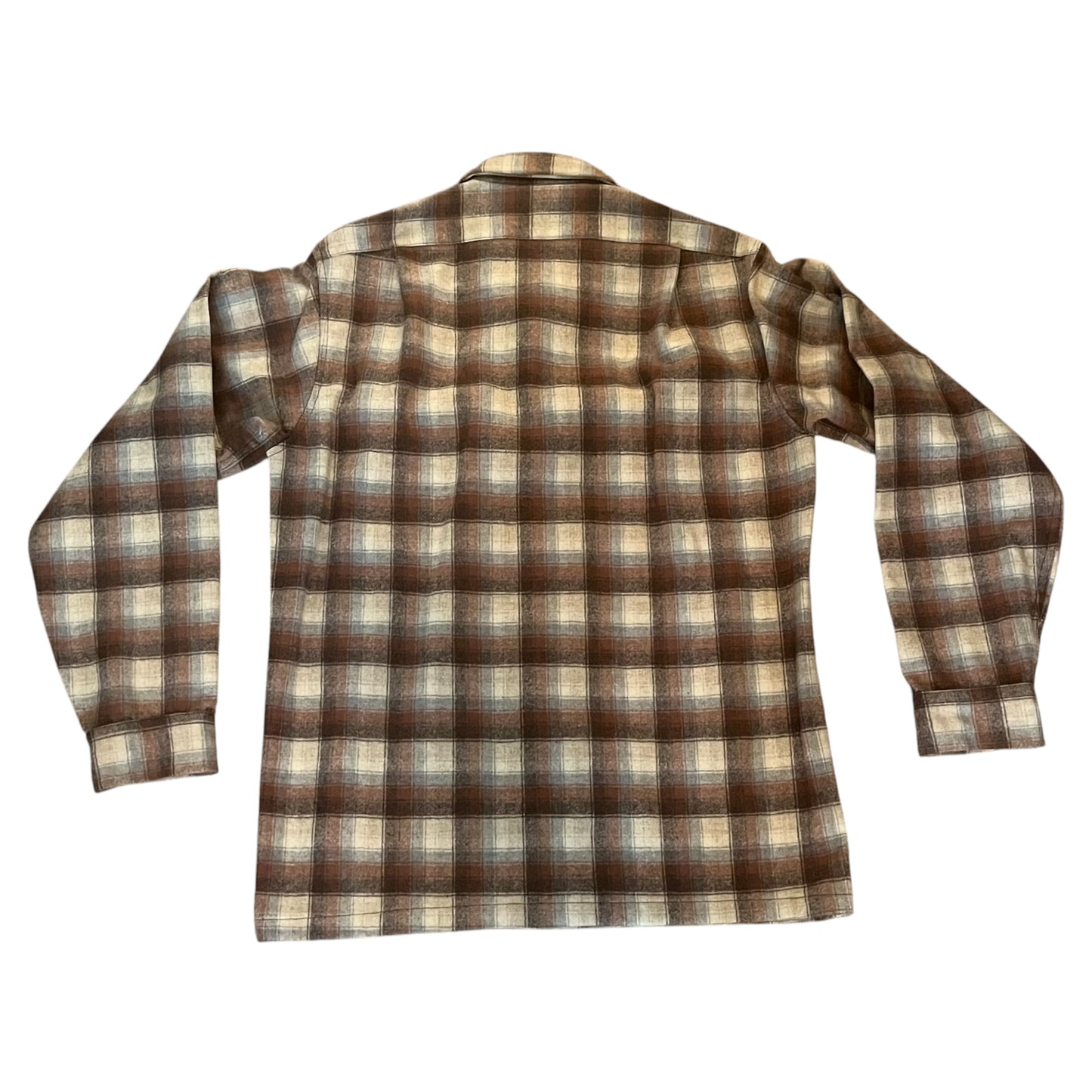 VINTAGE Pendleton Tartan Plaid Wool Flannel - 1960s / 1970s (Large)