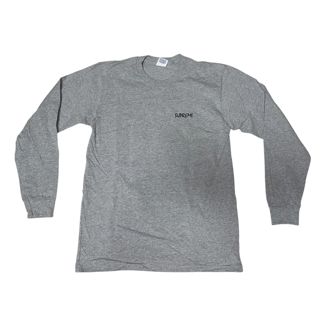 Supreme Stallion Long Sleeve T Shirt - Heather Grey