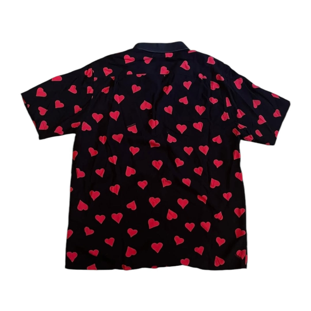 Supreme Hearts Rayon Shirt - Black (Large)