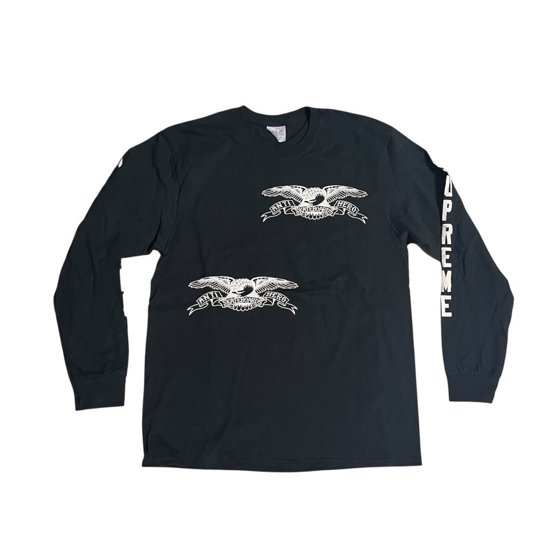 SAMPLE Supreme x ANTI HERO L/S T-Shirt - Black (Large)