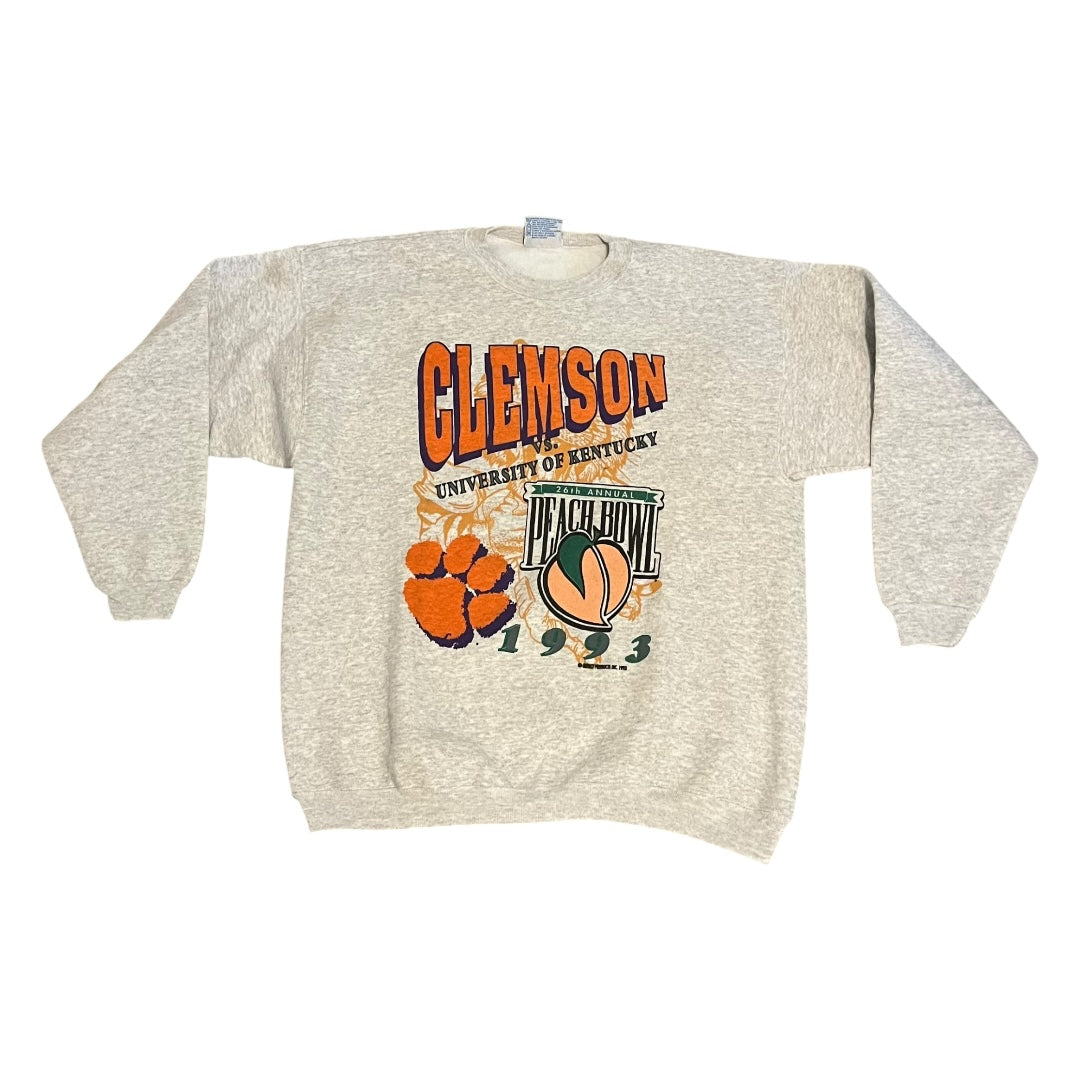 VINTAGE 1993 Clemson vs Kentucky Peach Bowl Sweatshirt (XL)