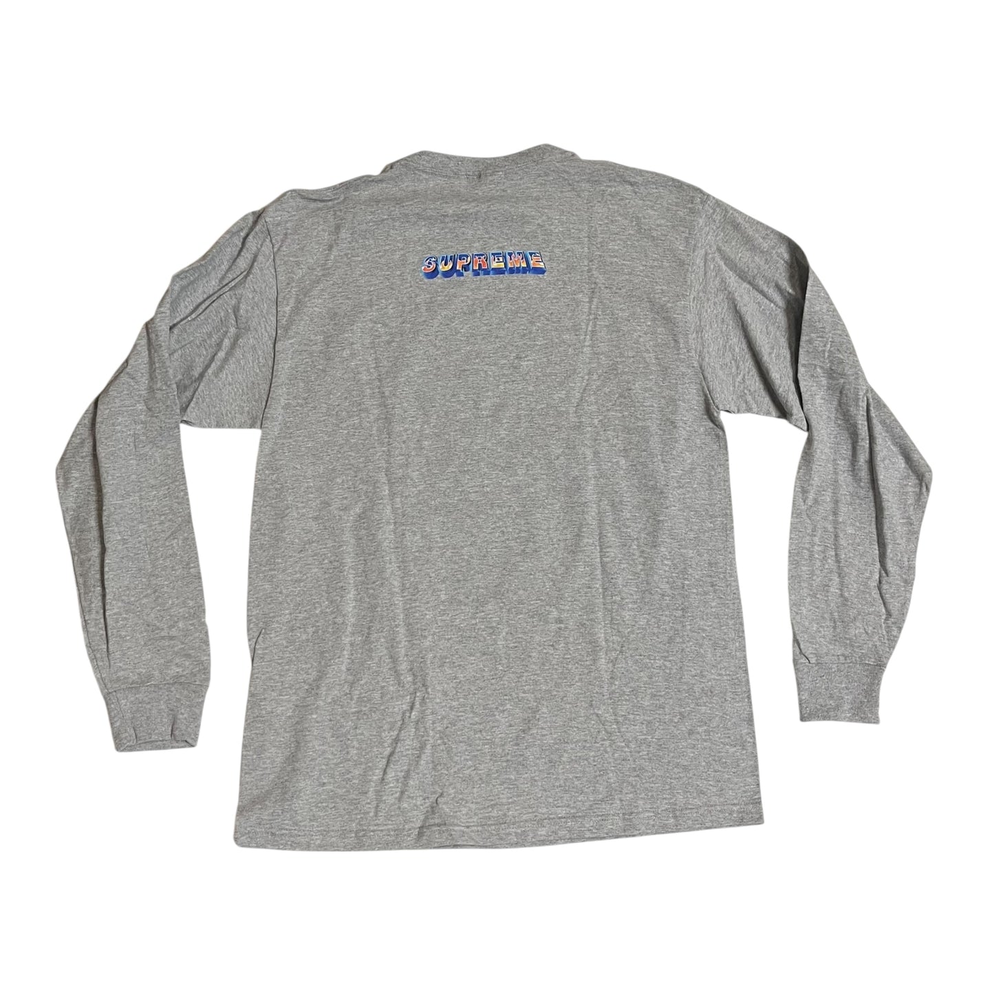 SAMPLE Supreme F The World Long Sleeve T-Shirt - Heather Grey (Large)