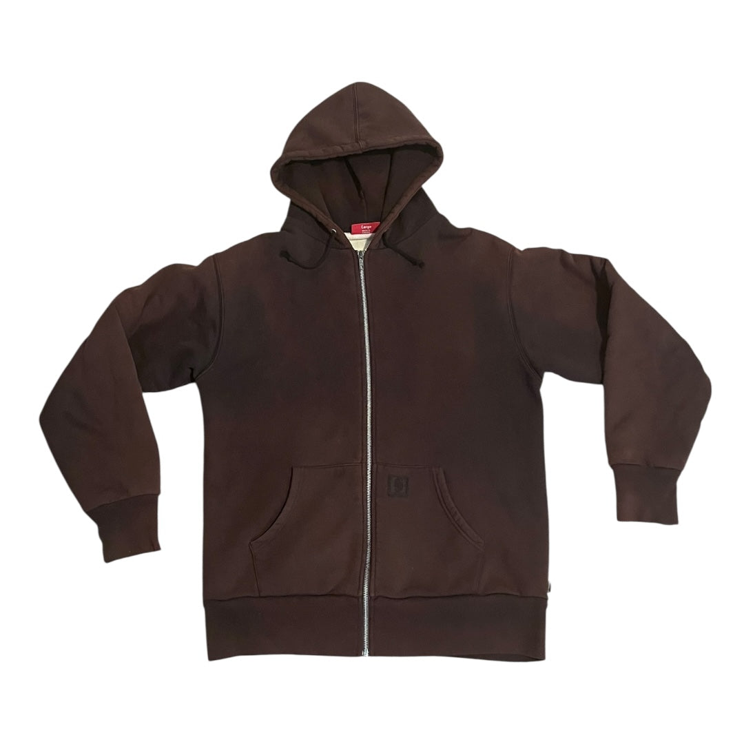 VINTAGE Supreme "Carhartt" Thermal Lined Zip Up Hoodie (Large)