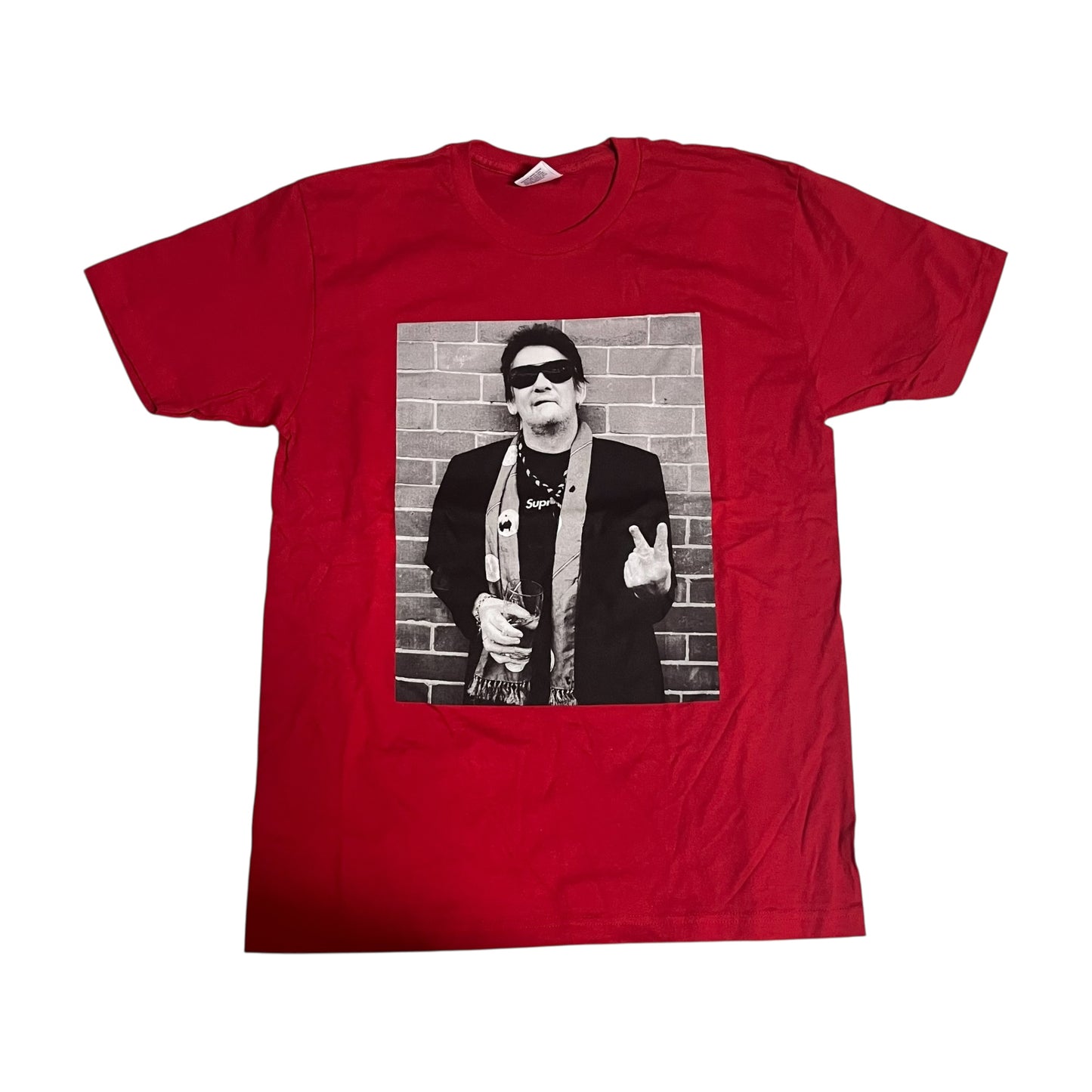 SAMPLE Supreme x Shane MacGowan Portrait T Shirt - Red (Large)