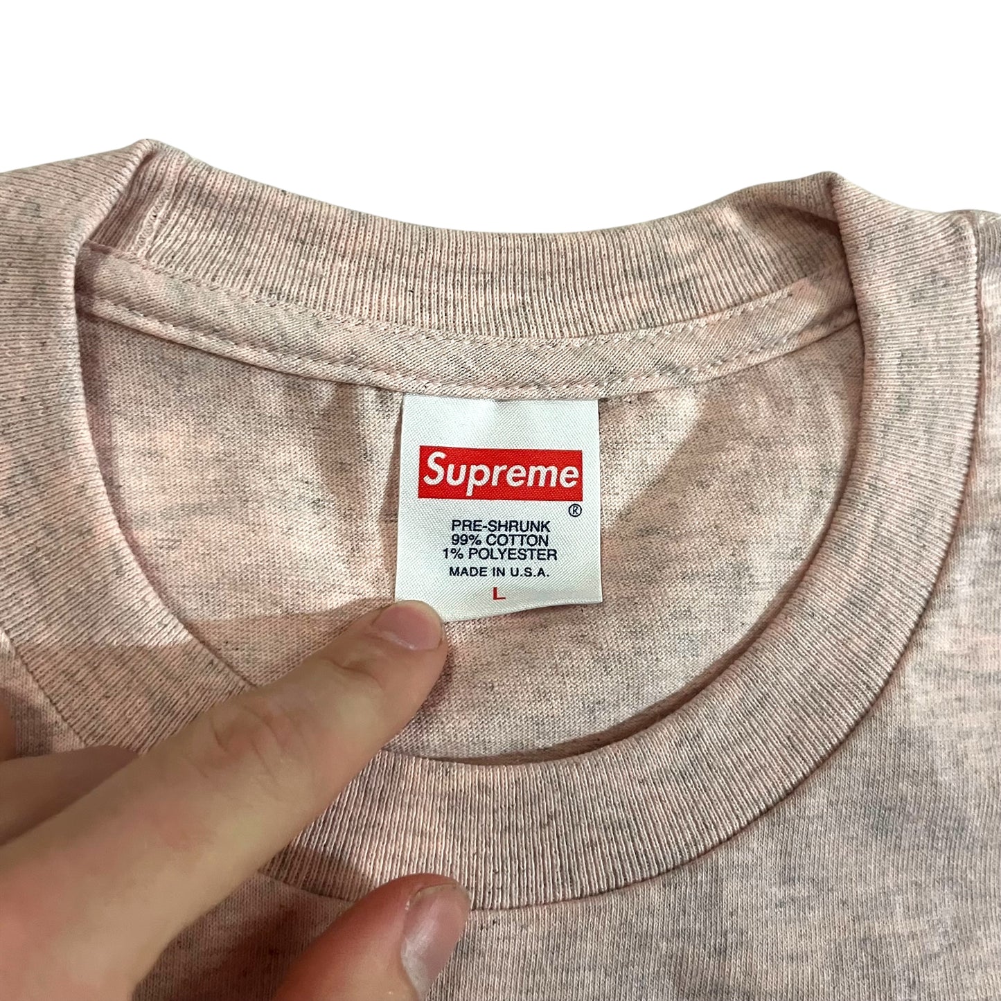 UNRELEASED Supreme Star Logo T Shirt - Heather Pink (Large)
