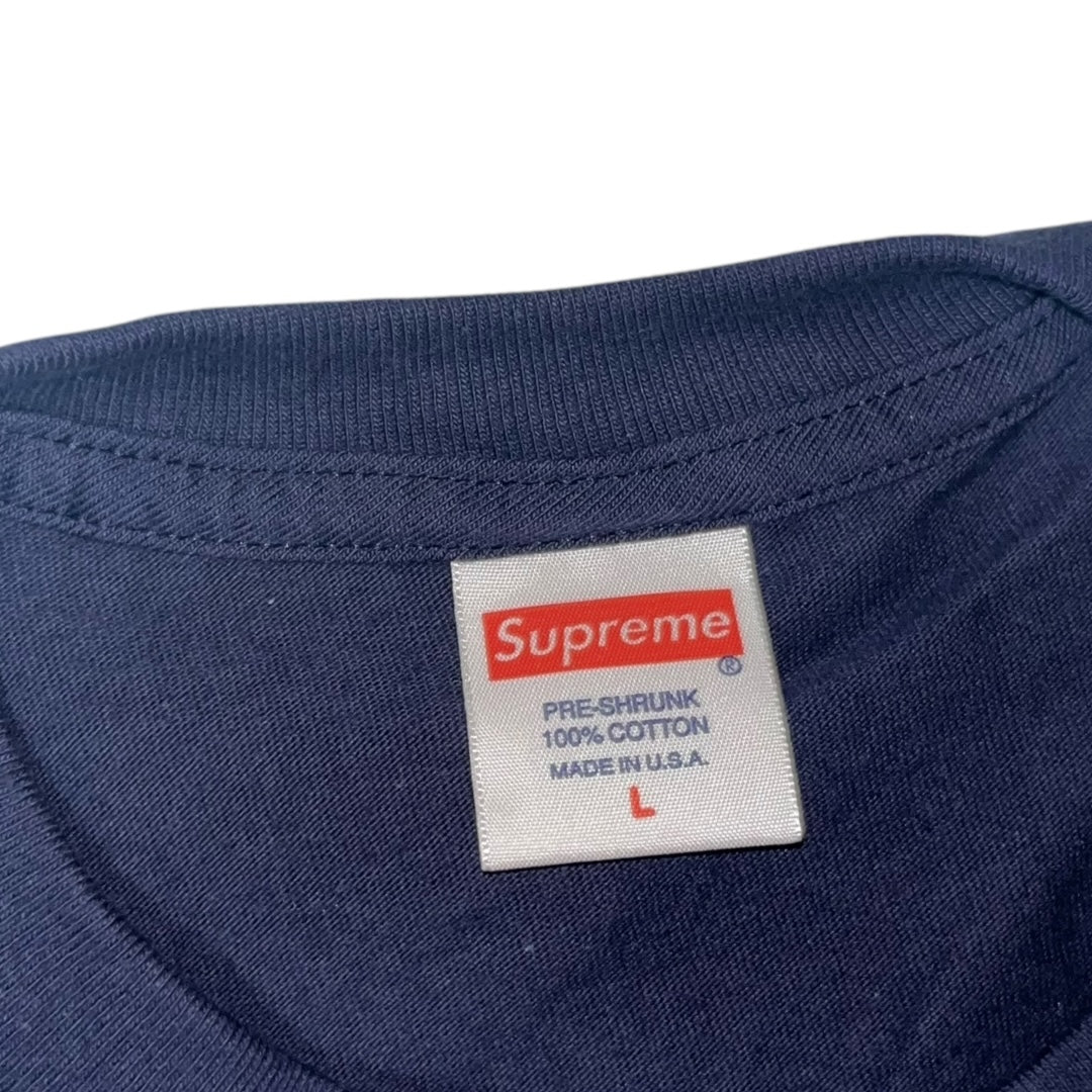 Supreme Snake Charmer T Shirt - Navy (Large)
