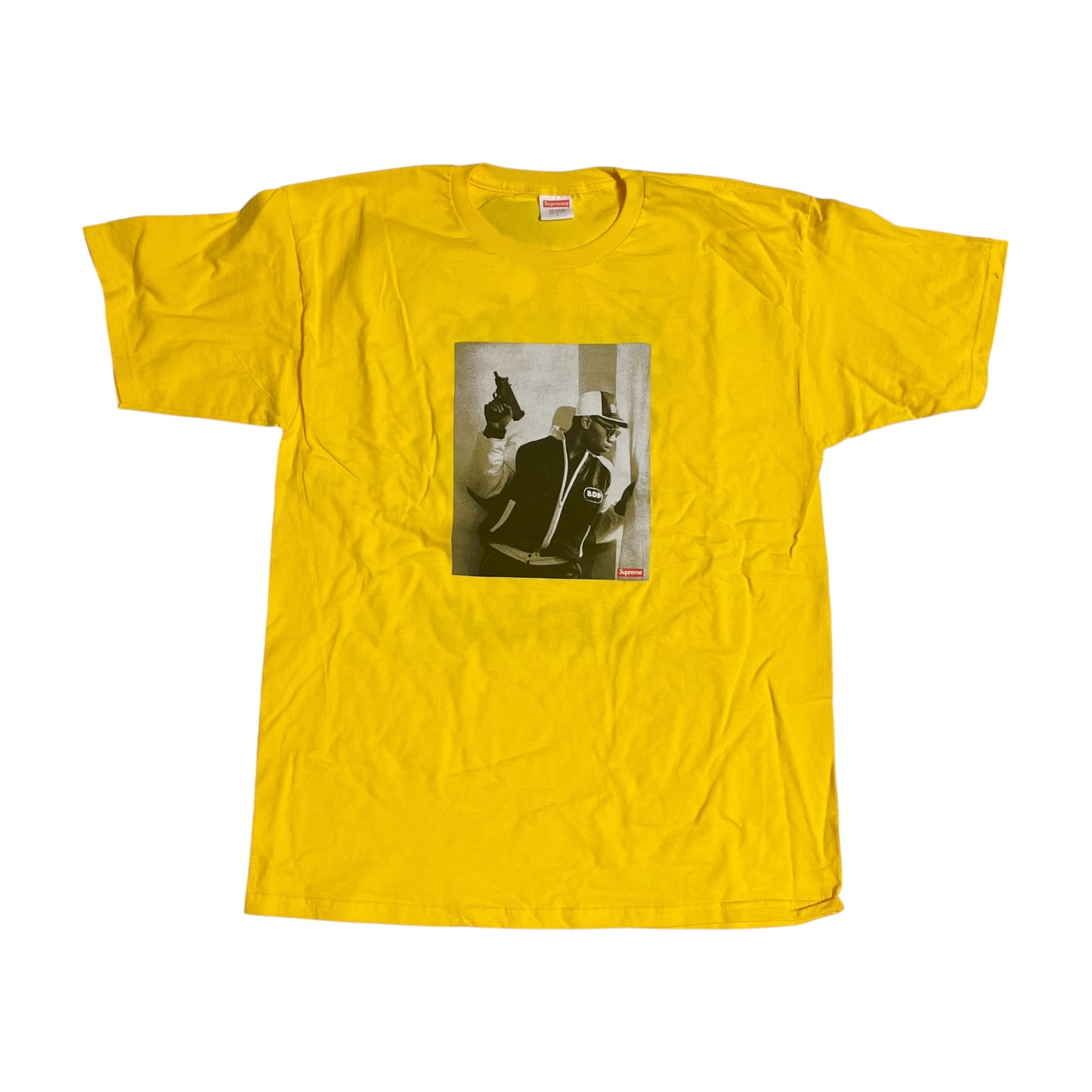 SAMPLE Supreme x KRS One Knowledge Reigns Supreme T-Shirt - Yellow (Large)
