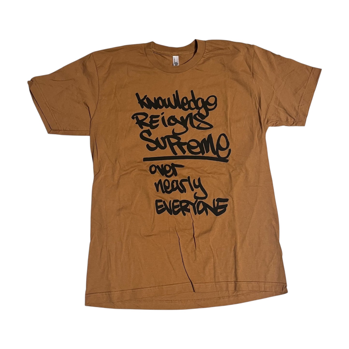 SAMPLE Supreme Knowledge Reigns T-Shirt - Brown (Large)