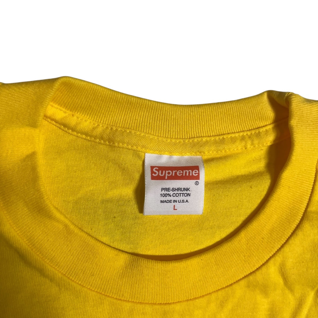 SAMPLE Supreme Perfume T Shirt - Yellow (Large)
