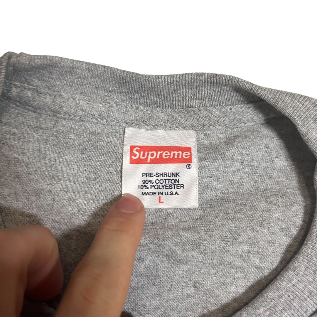 SAMPLE Supreme F T Shirt - Heather Grey