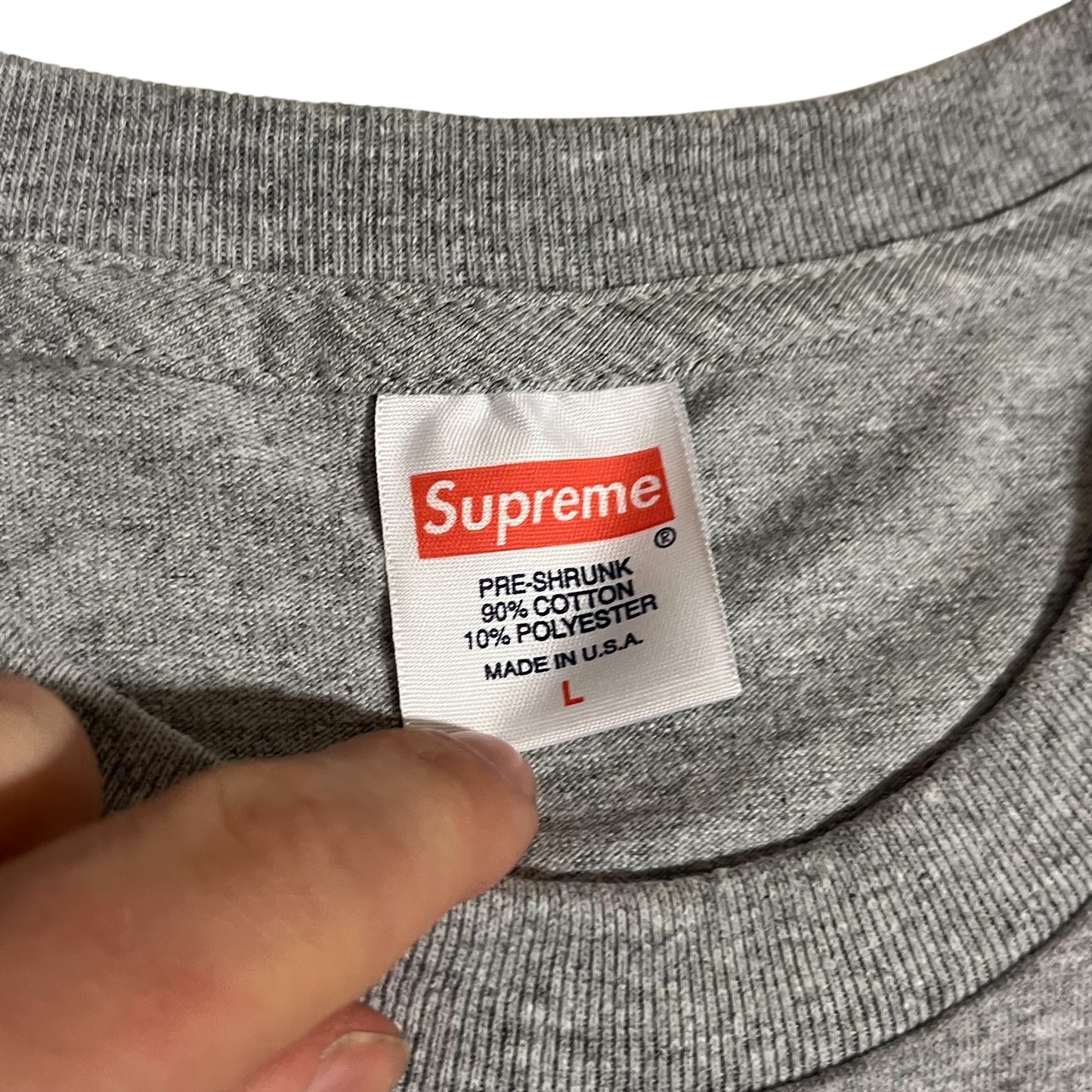 Supreme x Shane MacGowan Fairy Tale of New York T Shirt - Heather Grey (Large)