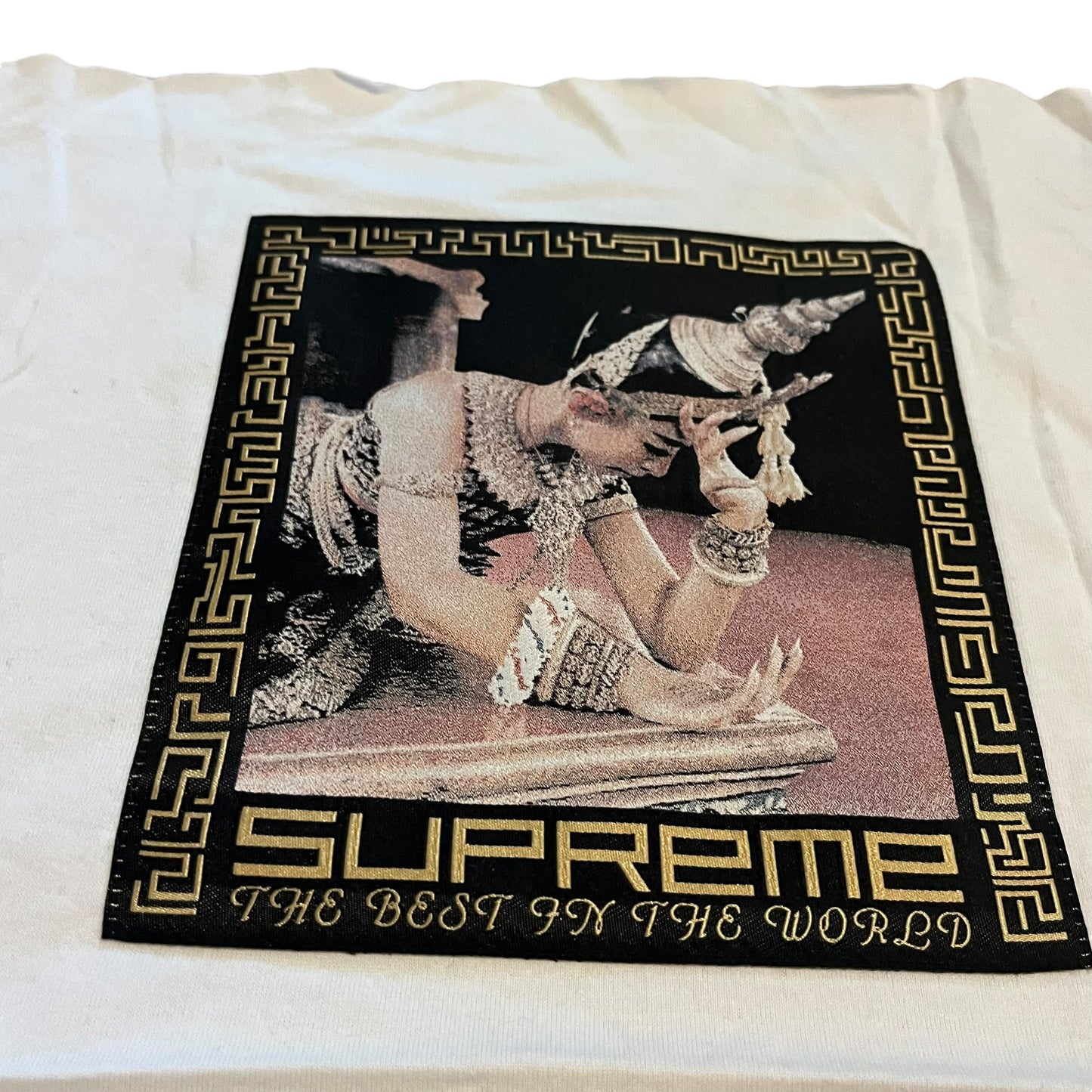 SAMPLE Supreme "Best in the World" Sample Test Print Fabric Swatch - White (FW17)