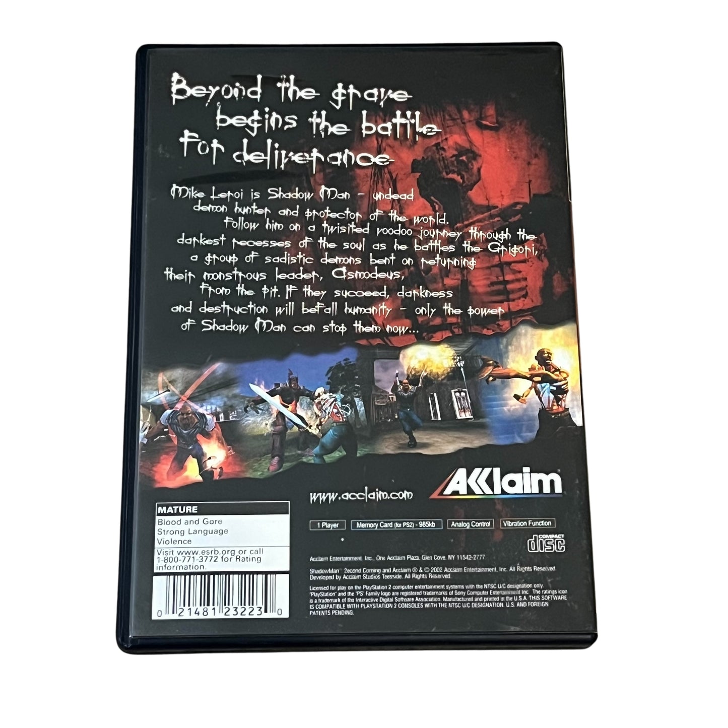 Shadow Man 2econd Coming - Sony Playstation 2