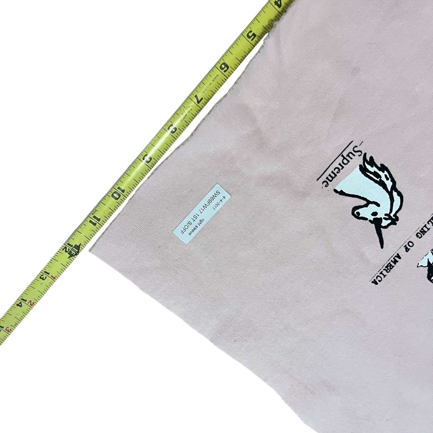 Supreme Menace Test Print Fabric Swatch (Light Pink)