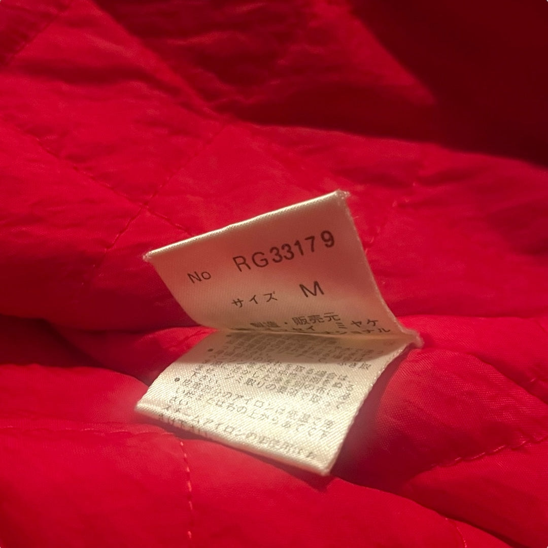 Issey Miyake Sport Wool Varsity Jacket - Black / Red (Medium)