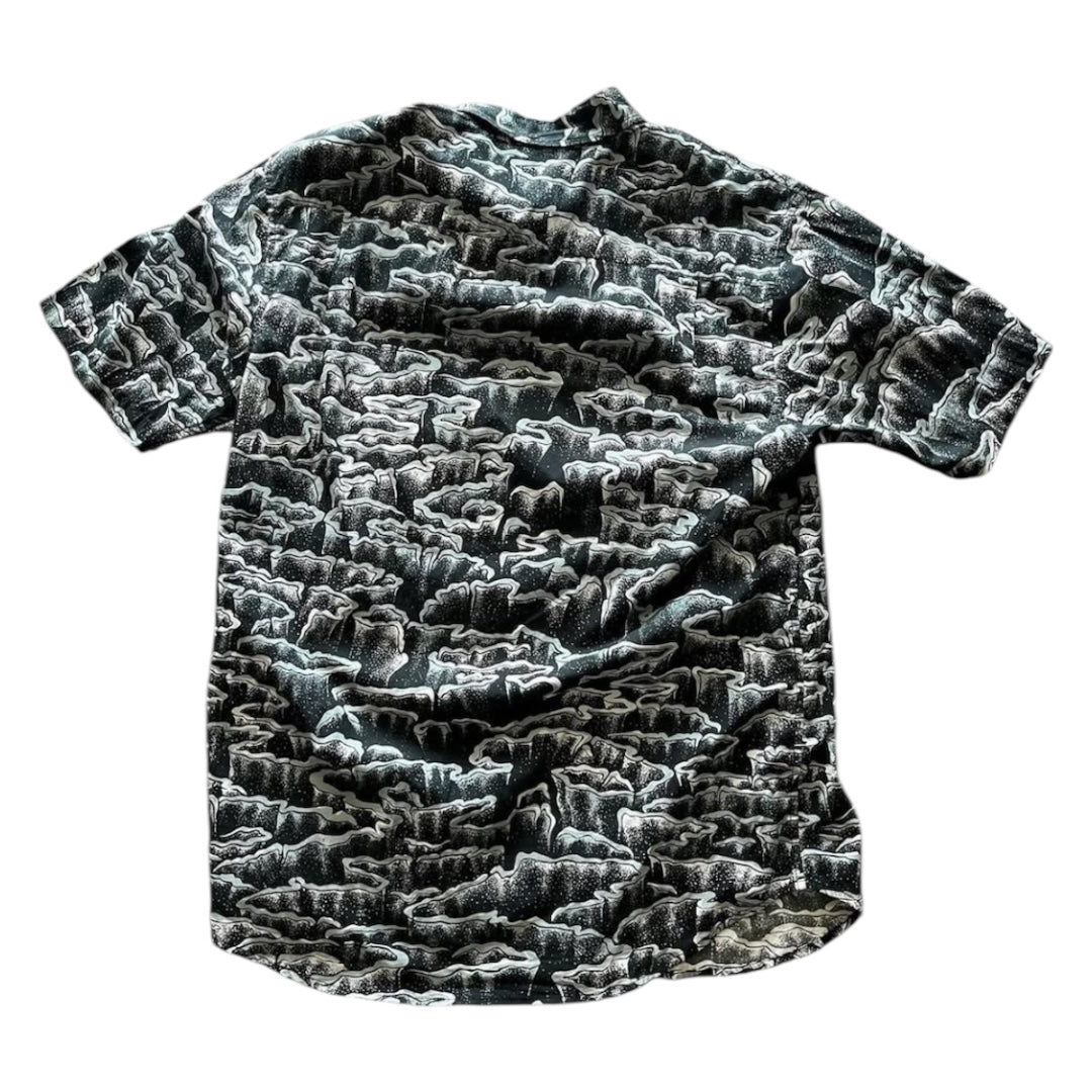 SAMPLE Supreme Waves Button Up Shirt - Navy (Large)