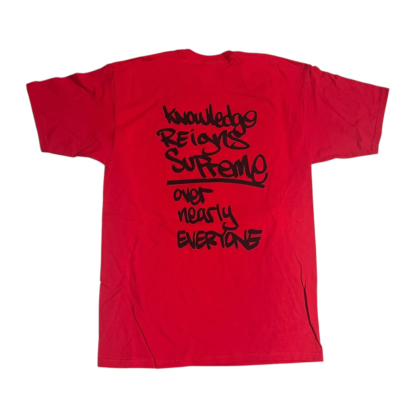 SAMPLE Supreme x KRS One Knowledge Reigns Supreme T-Shirt - Red (Large)
