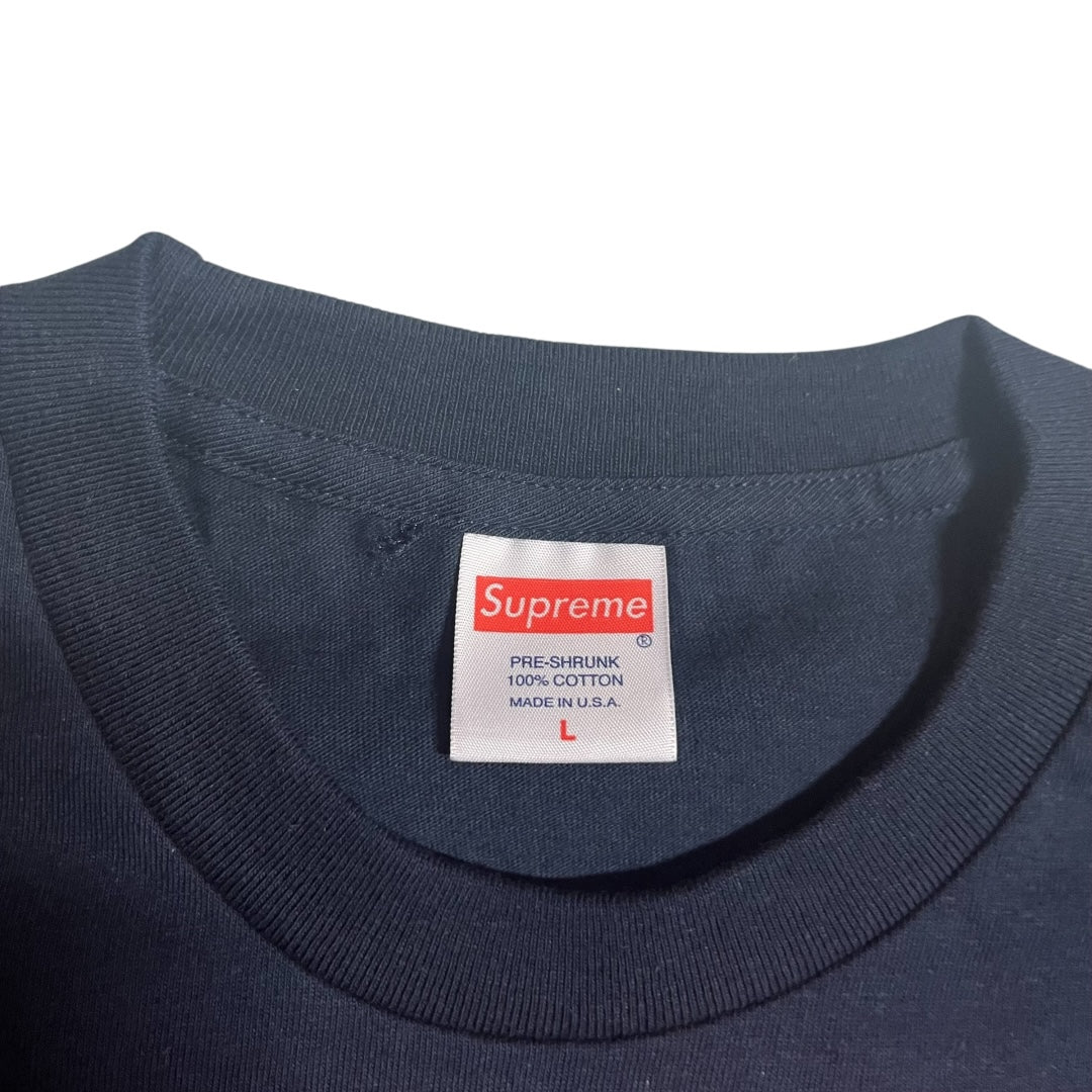 SAMPLE Supreme Lude Have A Nice Day T Shirt - Navy (Large)