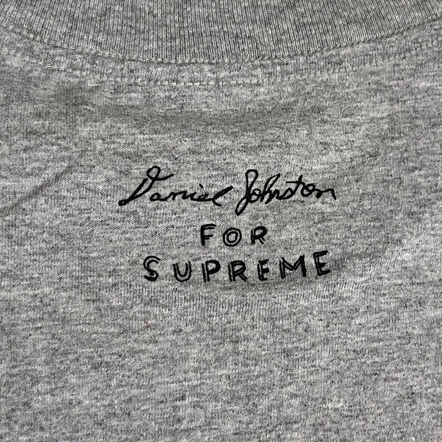 Supreme x Daniel Johnston I Love You Anyway T Shirt - Heather Grey