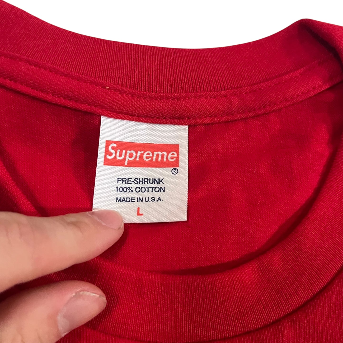 UNRELEASED Supreme Star Logo T Shirt - Red (Large)