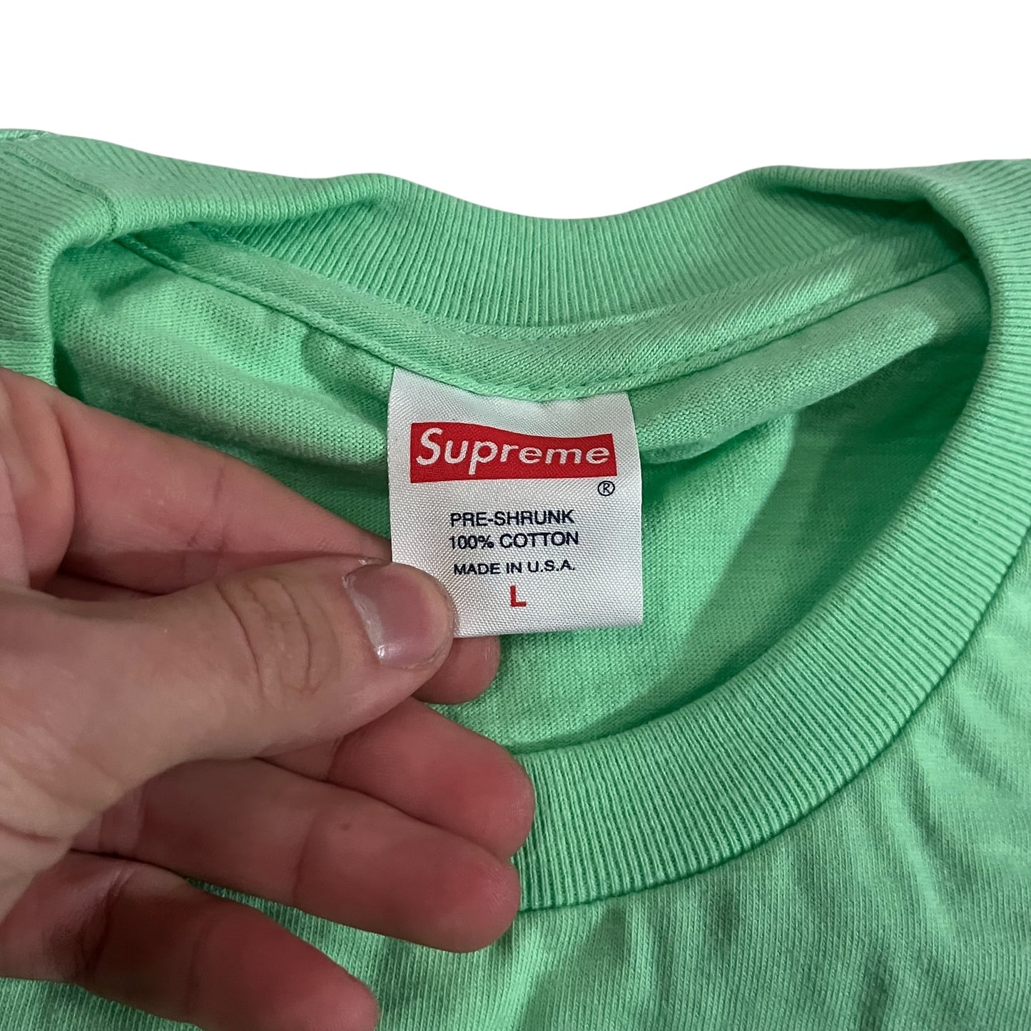 UNRELEASED Supreme Star Logo T Shirt - Mint Green (Large)