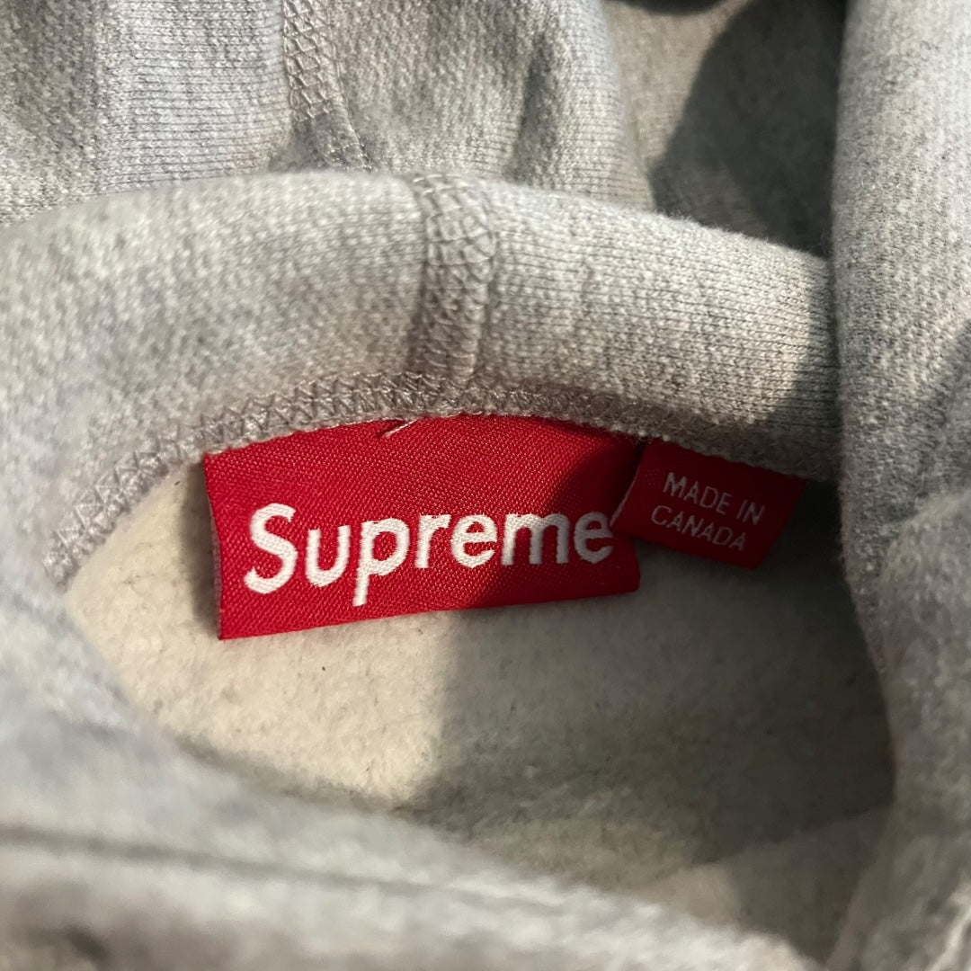 Supreme x The Clash Brigade Hoodie Sweatshirt - Heather Grey (Large)