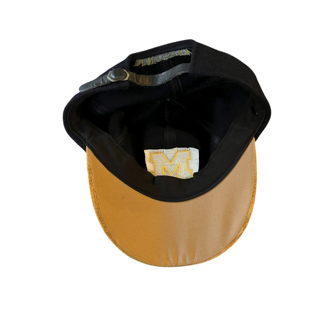 VINTAGE University of Michigan Wool Two-Tone Suede Brim Hat