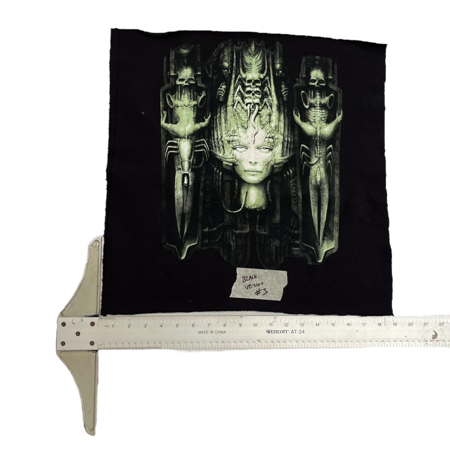 SAMPLE Supreme x HR Giger Test Print Swatch - Black