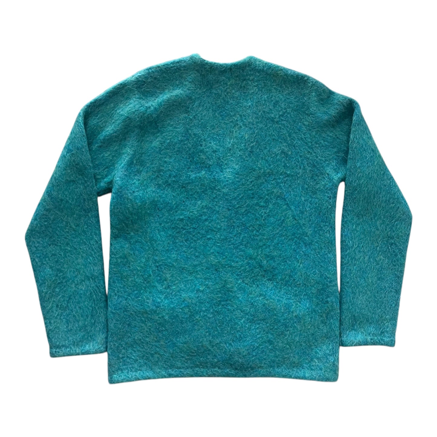 Supreme Heather Mohair Cardigan - Blue (Large)