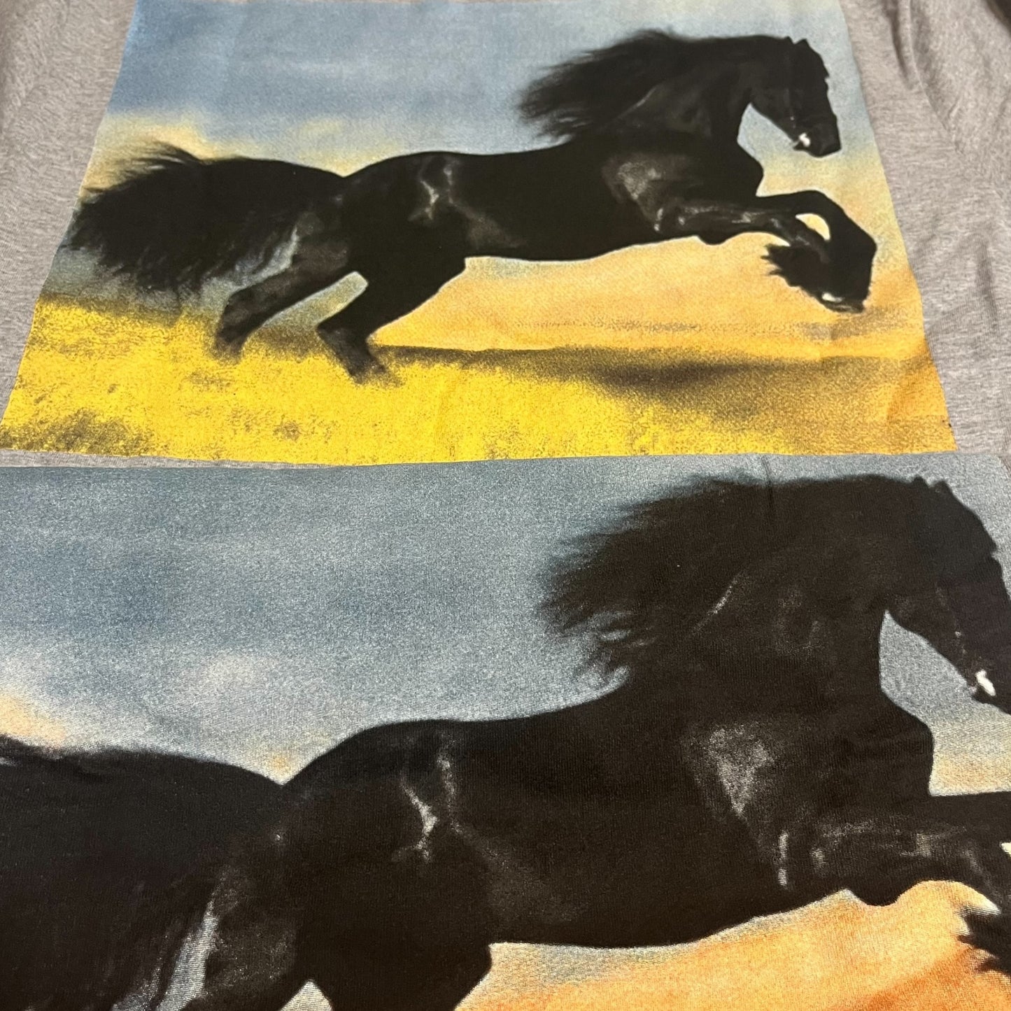 SAMPLE Supreme Stallion Long Sleeve T Shirt - Heather Grey (Large)
