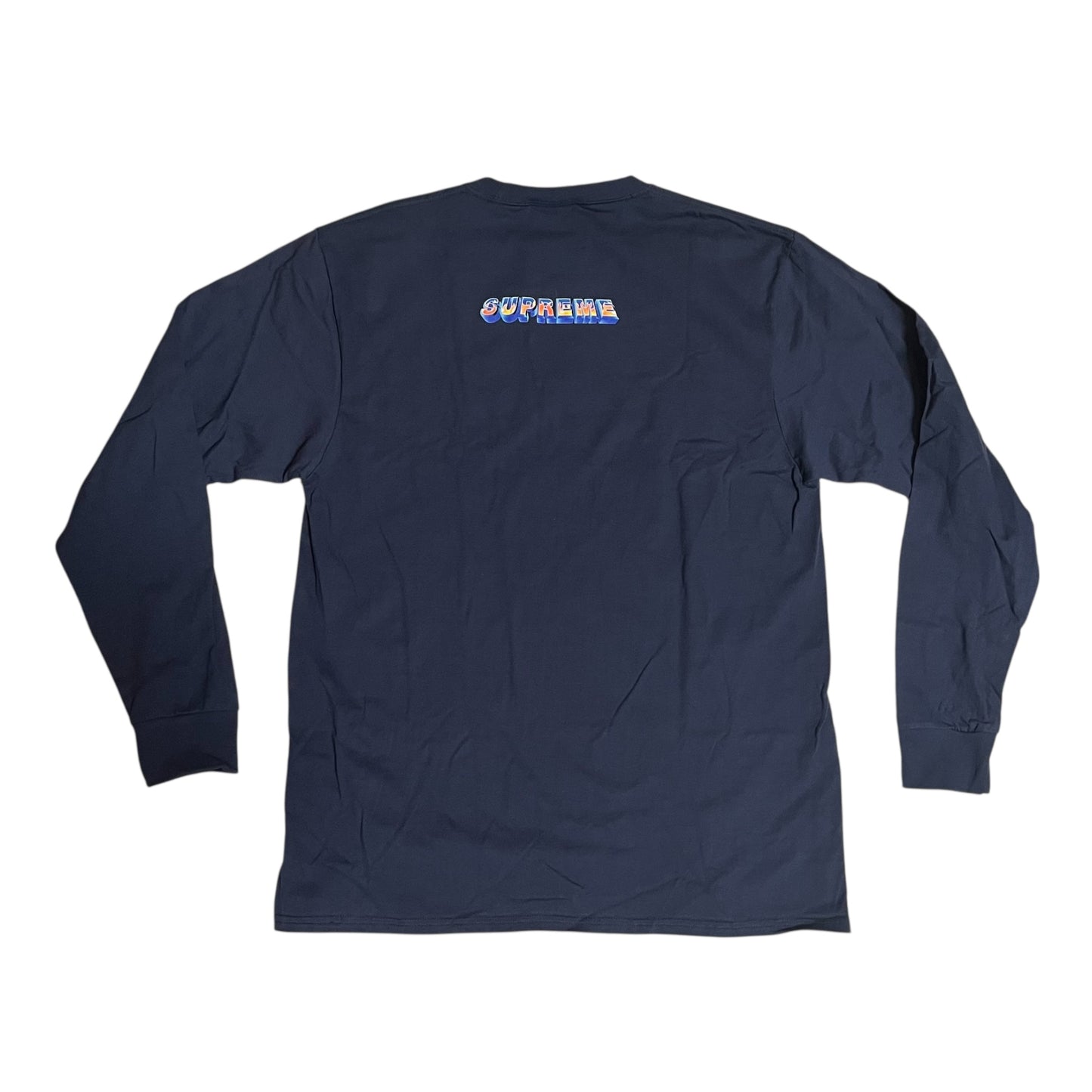 SAMPLE Supreme F The World Long Sleeve T-Shirt - Navy (Large)
