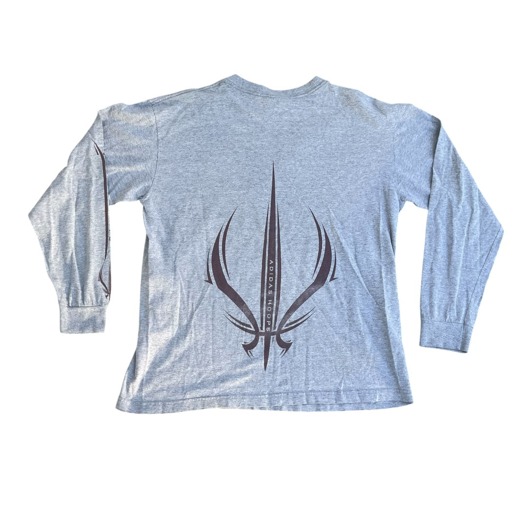 VINTAGE Adidas Hoops Long Sleeve T Shirt (Large)