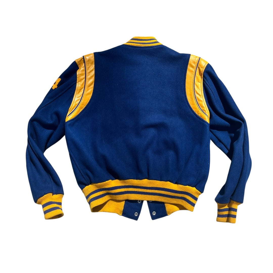 VINTAGE 1970s Hatchers Letterman Varsity Jacket (Large)