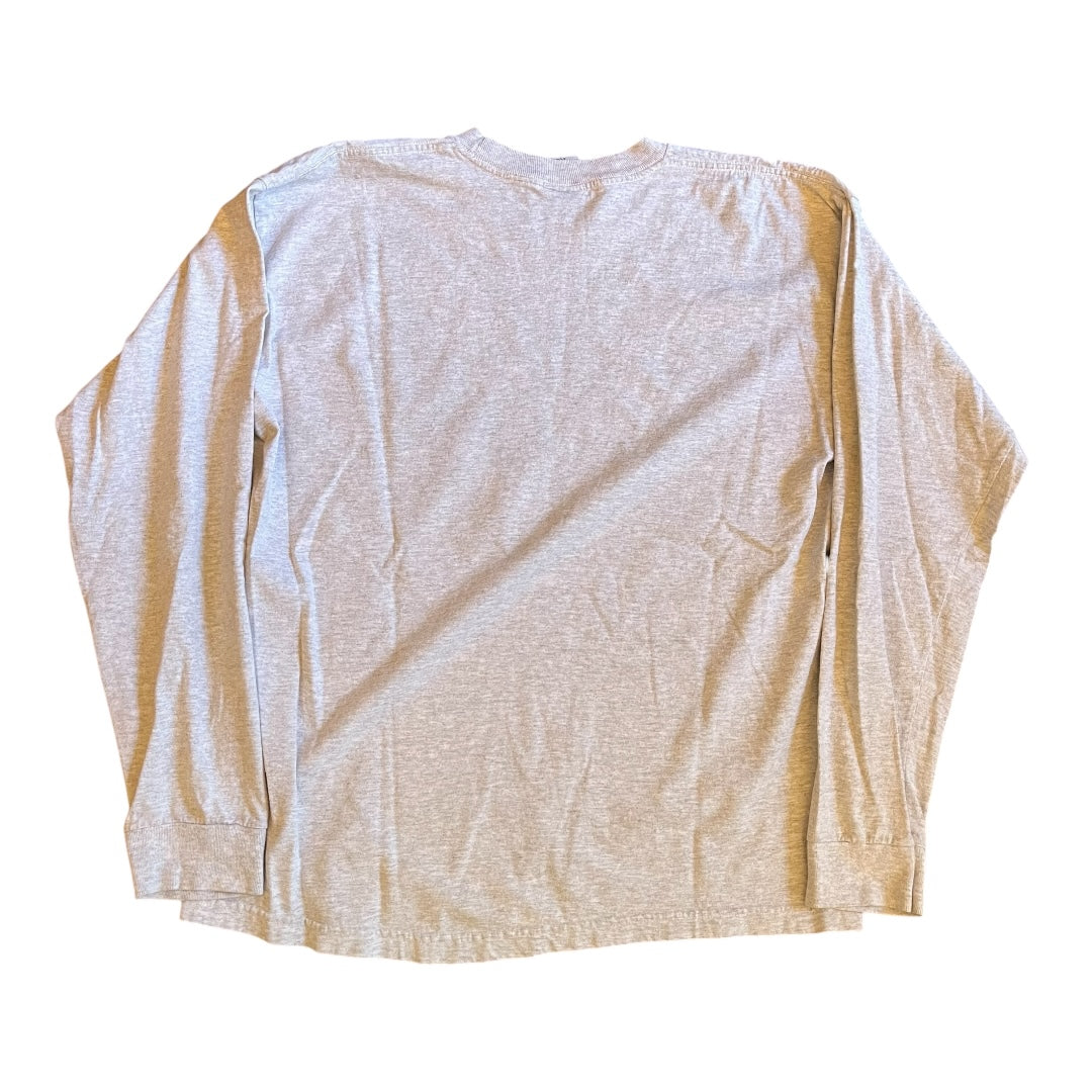 VINTAGE University of Oregon Ducks Long Sleeve T-Shirt - Heather Grey (XL)