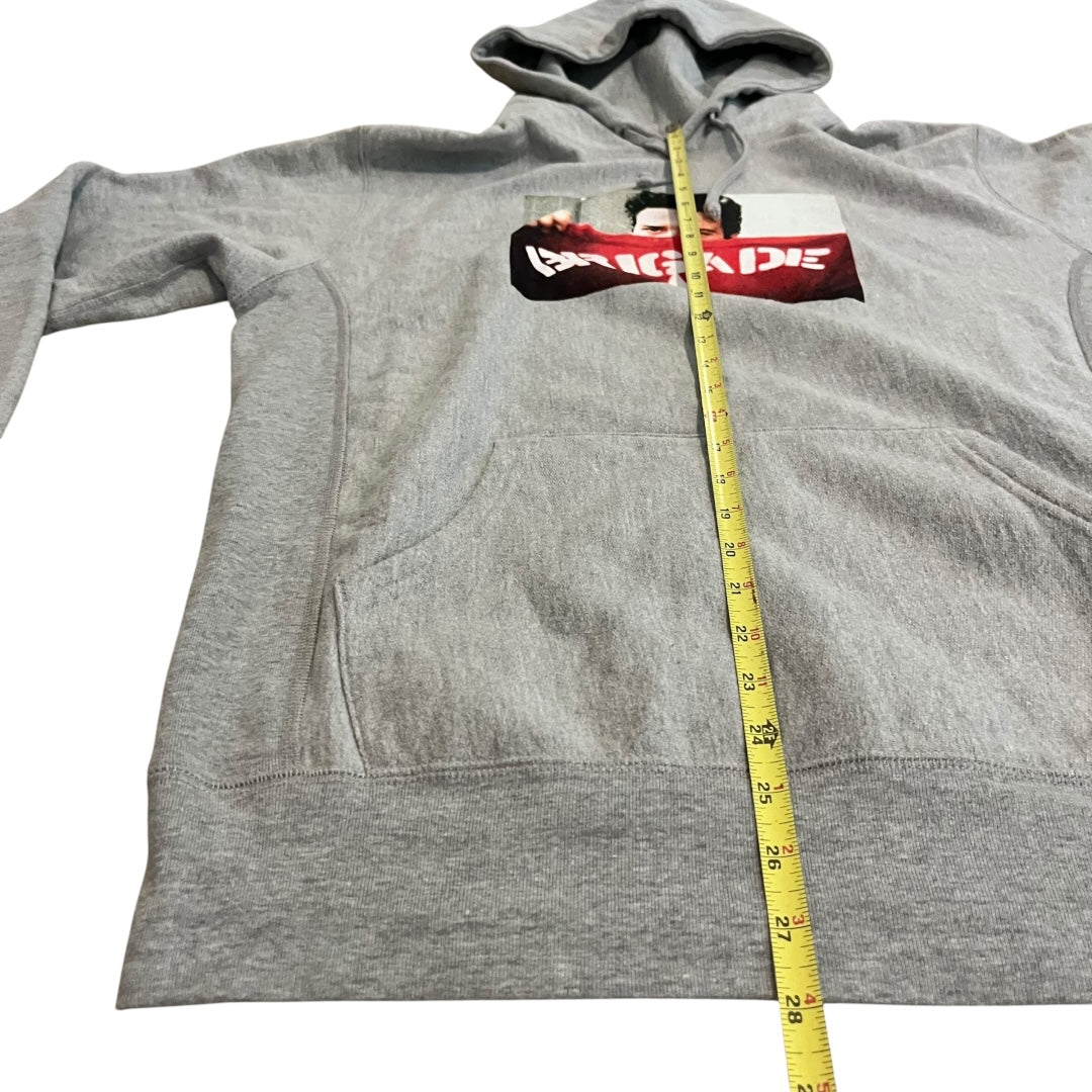 Supreme x The Clash Brigade Hoodie Sweatshirt - Heather Grey (Large)