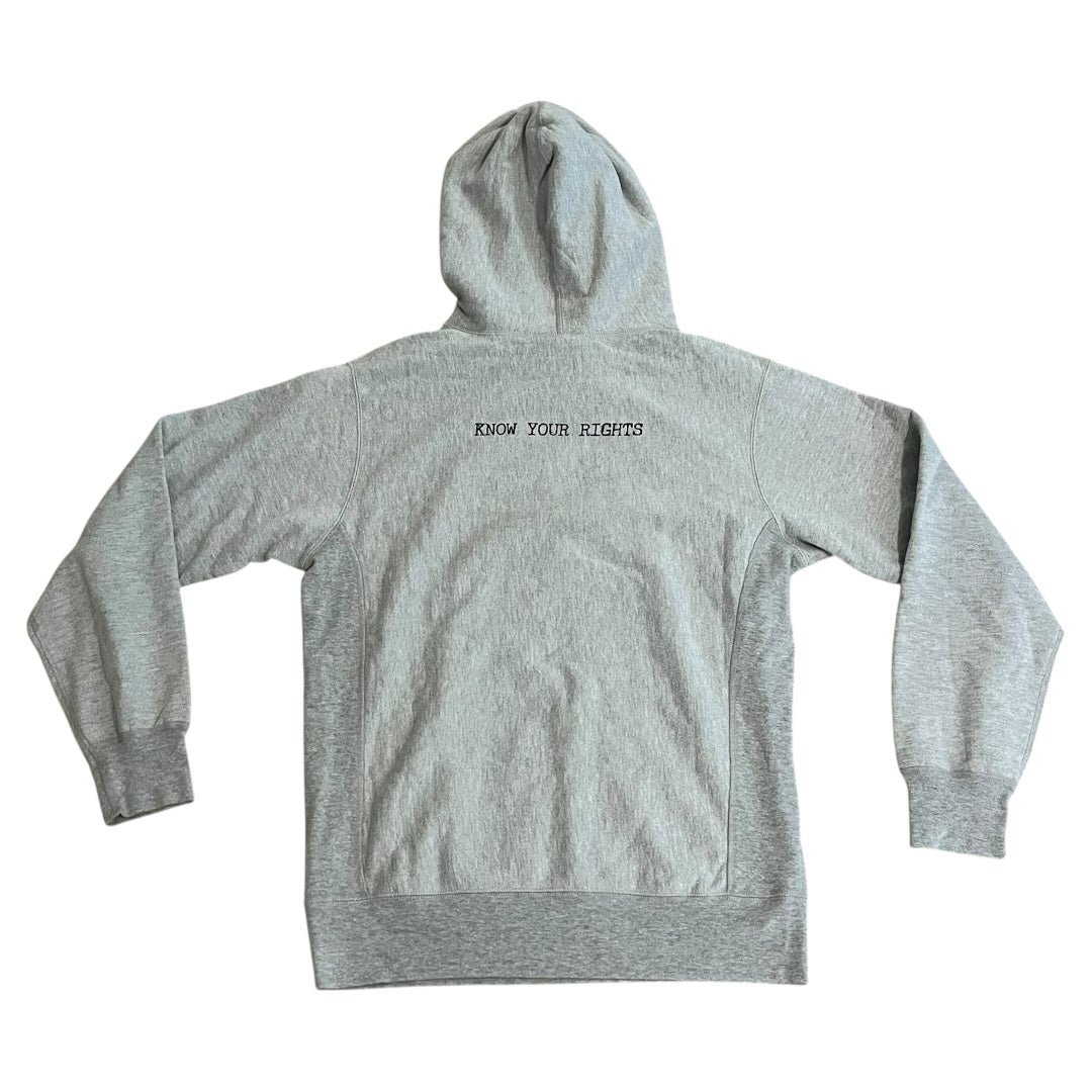 Supreme x The Clash Brigade Hoodie Sweatshirt - Heather Grey (Large)