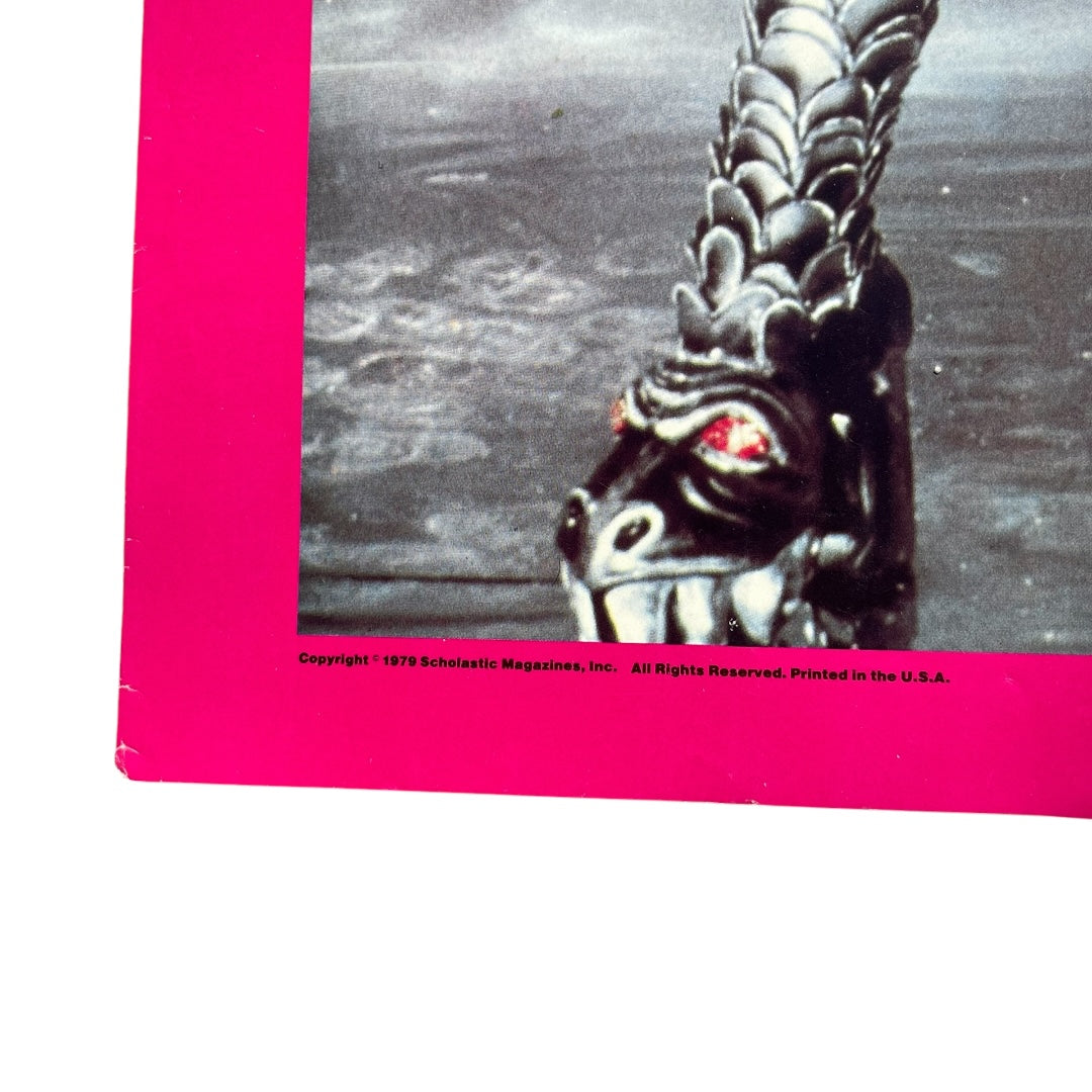 VINTAGE 1979 Gene Simmons KISS Scholastic Magazine Poster (16x21)