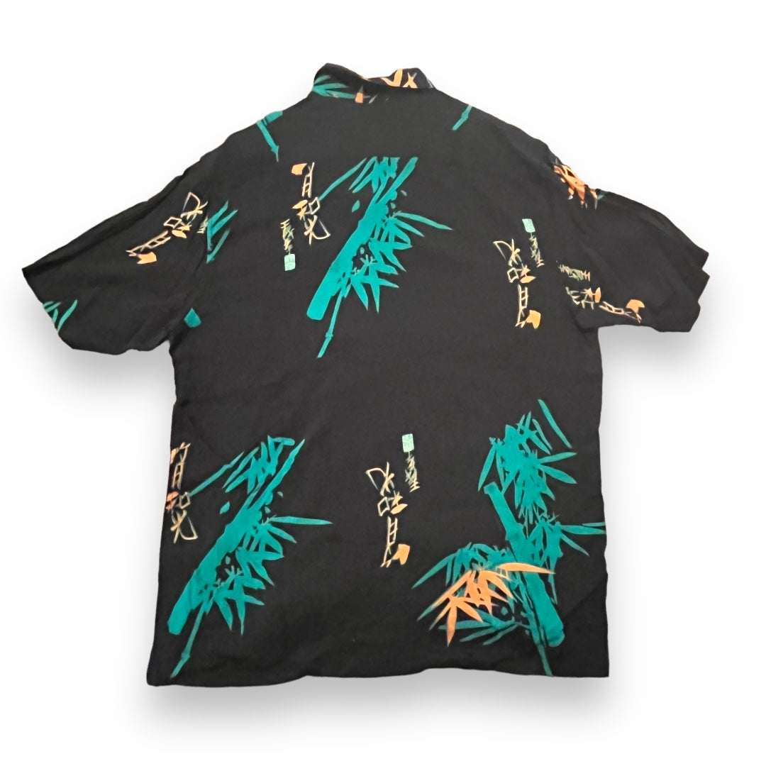 Supreme Bamboo Rayon Shirt - Black / Green (Medium)