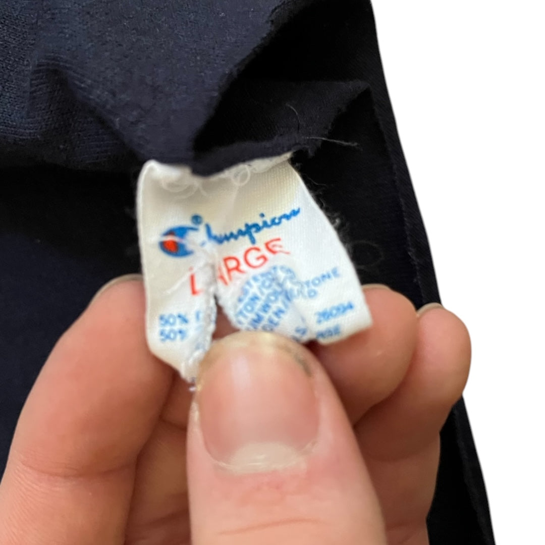 VINTAGE Champion Double-Layer Reversible Shirt - Navy / Grey (Large)