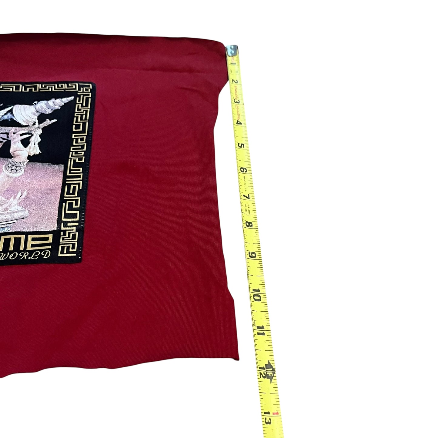 SAMPLE Supreme "Best in the World" Sample Test Print Fabric Swatch - Maroon (FW17)