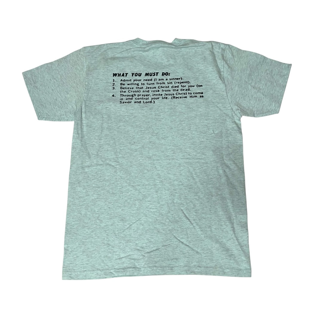 Supreme Living Supreme Jesus T-Shirt - Heather Blue (Medium)