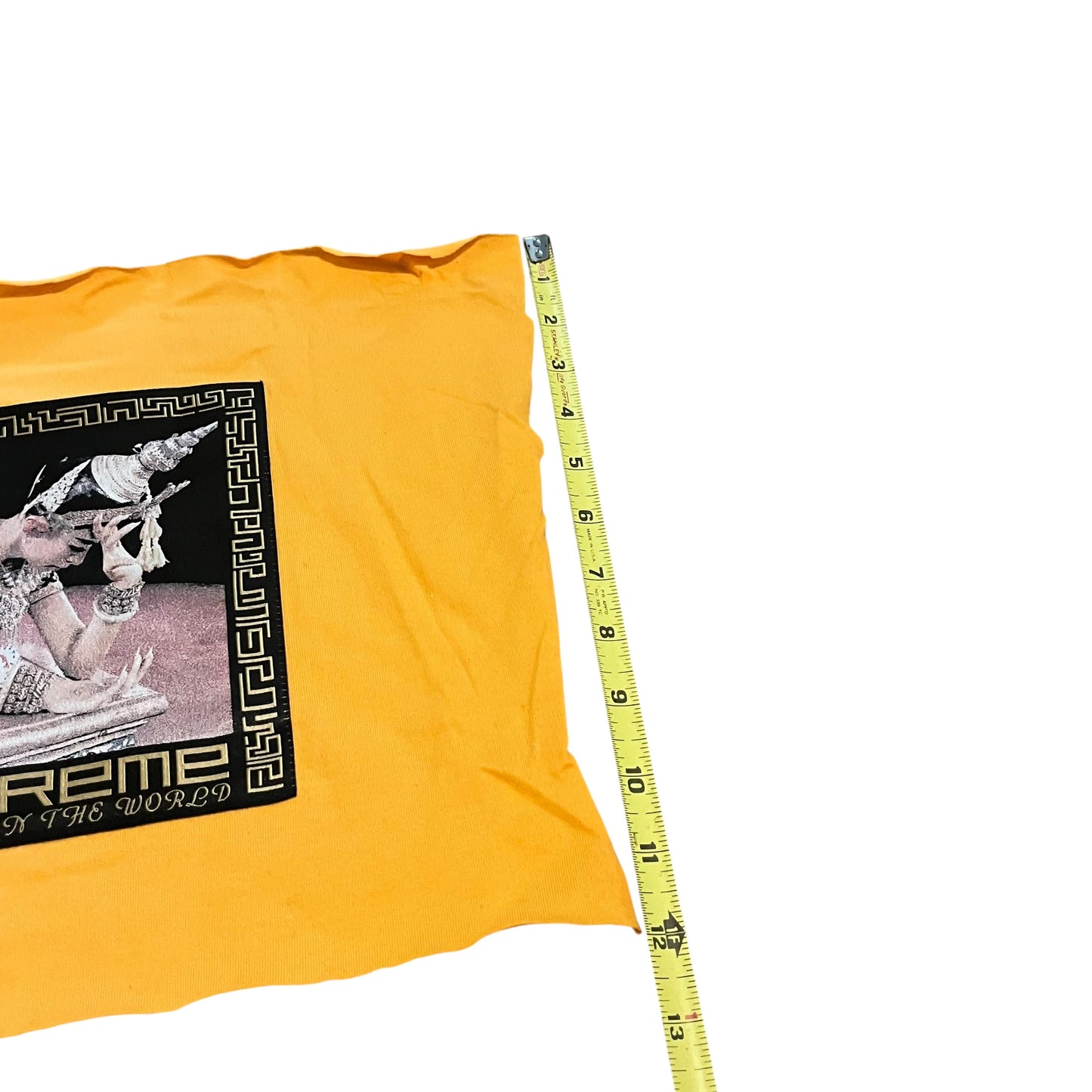 SAMPLE Supreme "Best in the World" Sample Test Print Fabric Swatch - Yellow (FW17)