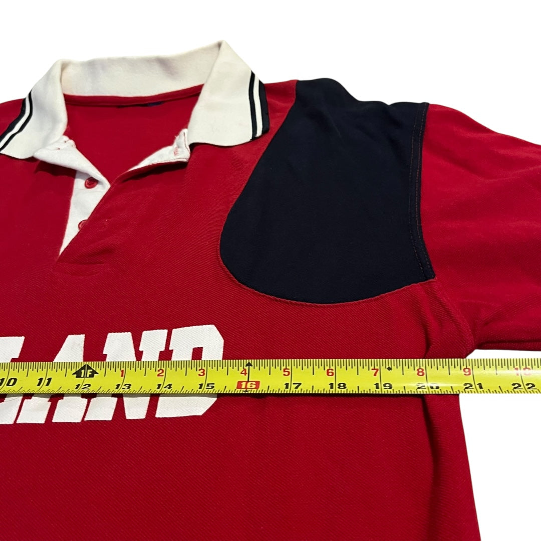 VINTAGE England Union Jack Flag Rugby Shirt (Large)