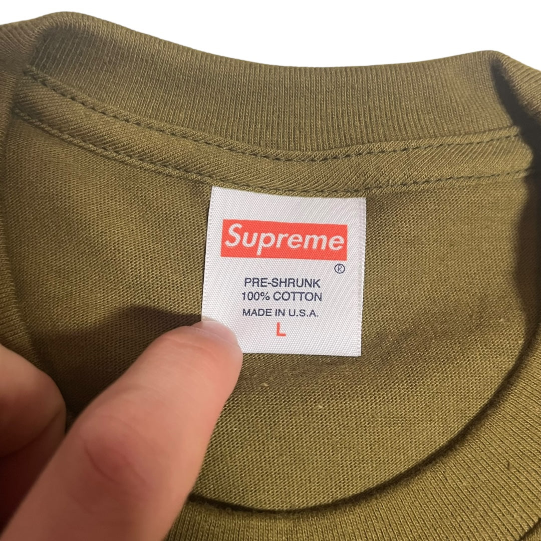 Supreme x Shane MacGowan Portrait T Shirt - Olive Green (Large)