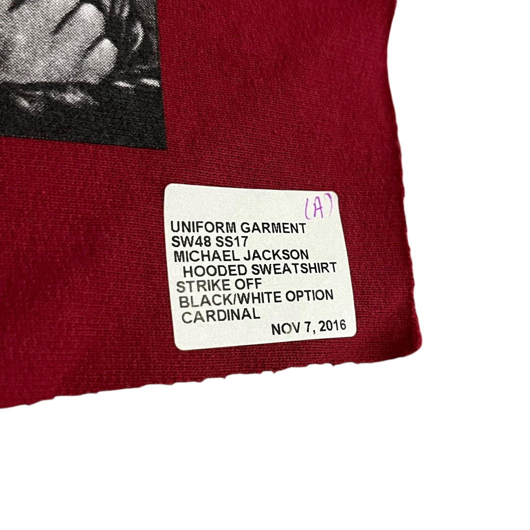 Supreme x Michael Jackson Test Print Fabric Swatch (Cardinal #2)