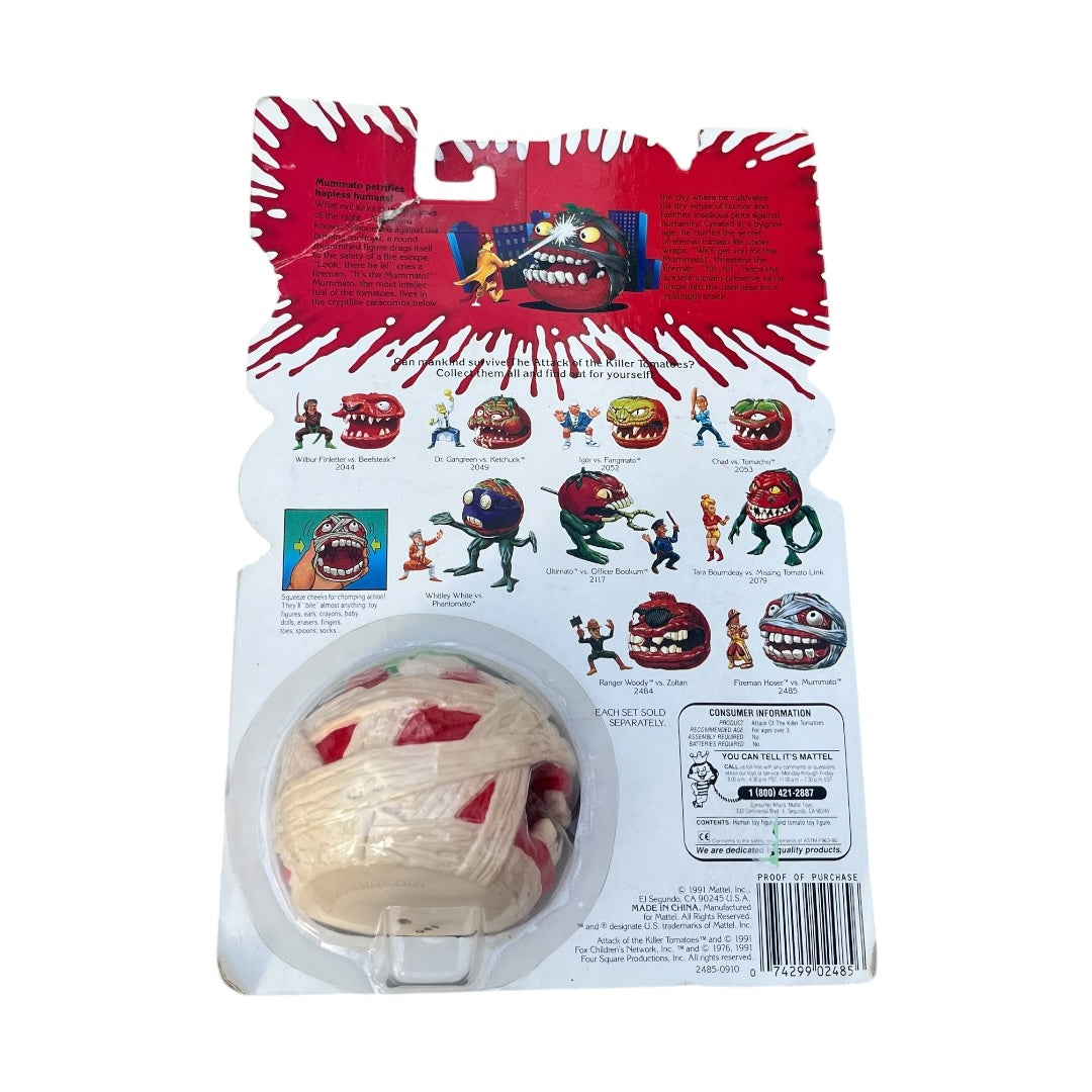 VINTAGE 1991 Attack of the Killer Tomatoes Mummato Figure (CIB)